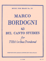 43 Bel Canto Studies for Tuba or Bass Trombone
