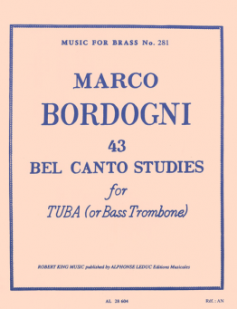 43 Bel Canto Studies for Tuba or Bass Trombone